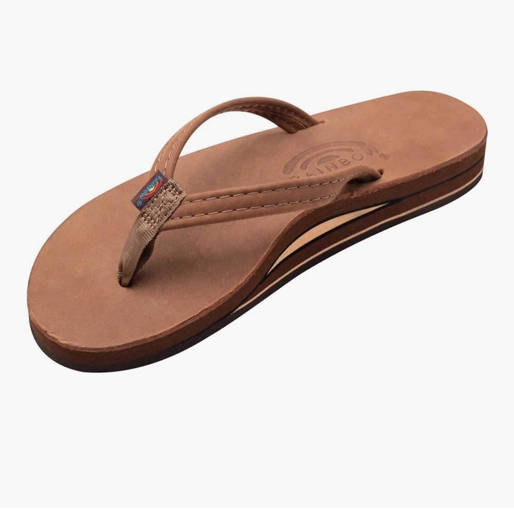 Rainbow Brown Sandals